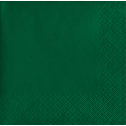 Hunter Green Beverage Napkins 3-Ply 500 ct