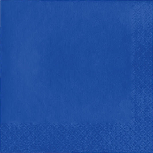 Cobalt Blue Beverage Napkins 3-Ply 500 ct