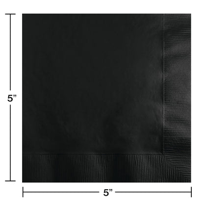 Value Friendly Black Velvet Beverage Napkins 240 ct