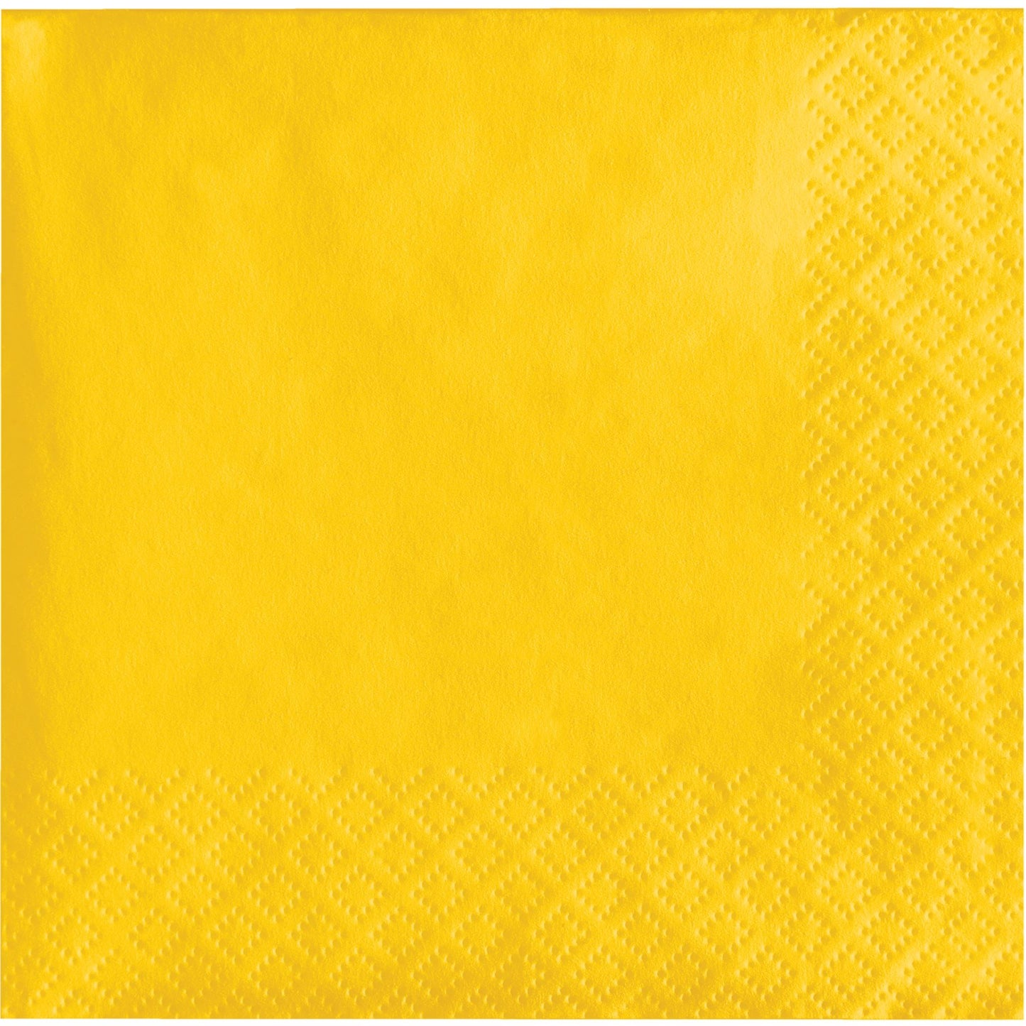 Value Friendly School Bus Yellow Beverage Napkins 240 ct
