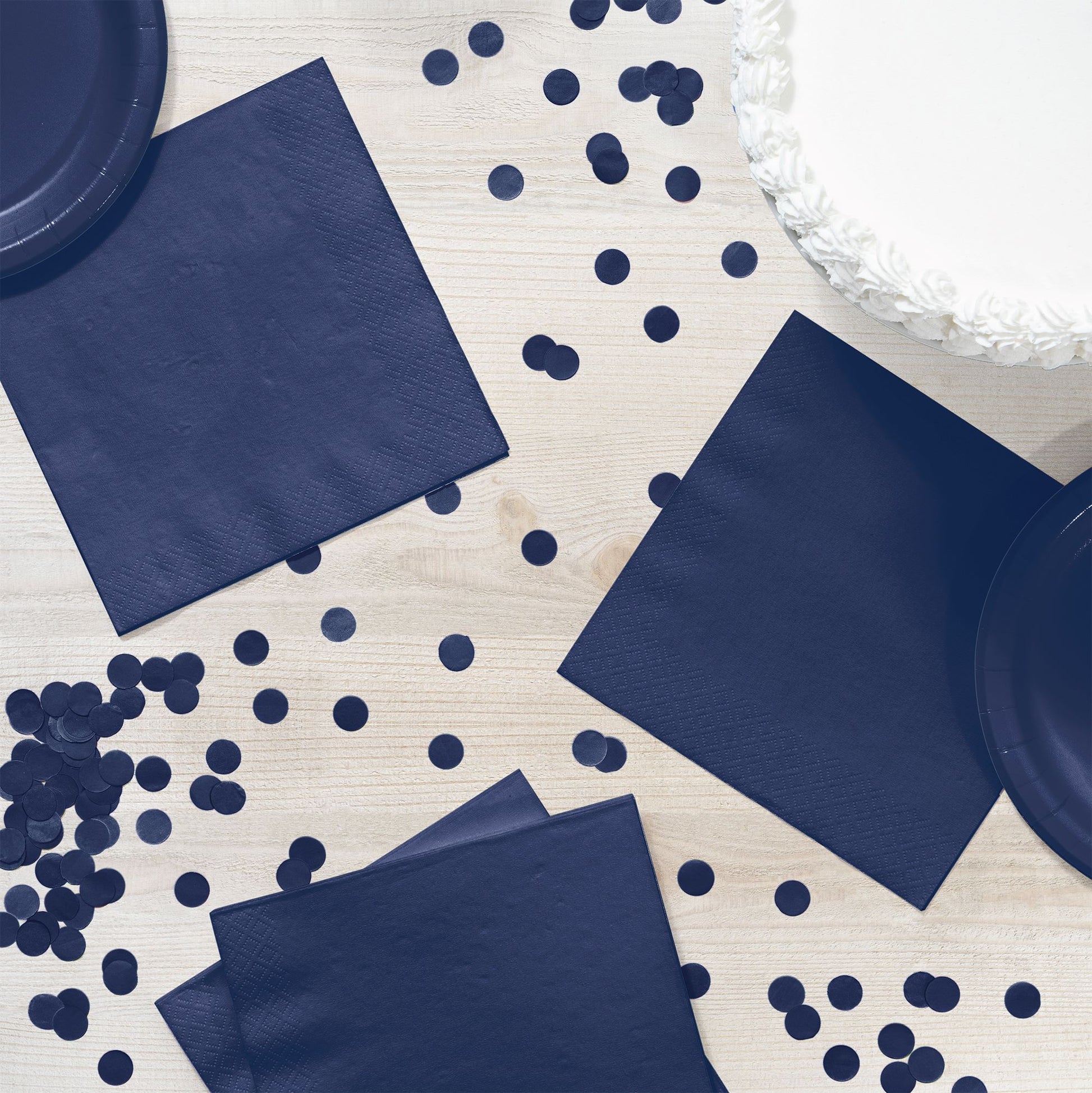 Navy Blue Luncheon Napkins 3-Ply 500 ct Lifestyle Image