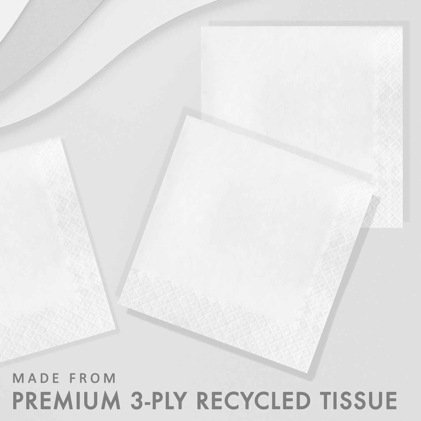 White Dinner Napkins 3-Ply 250 ct