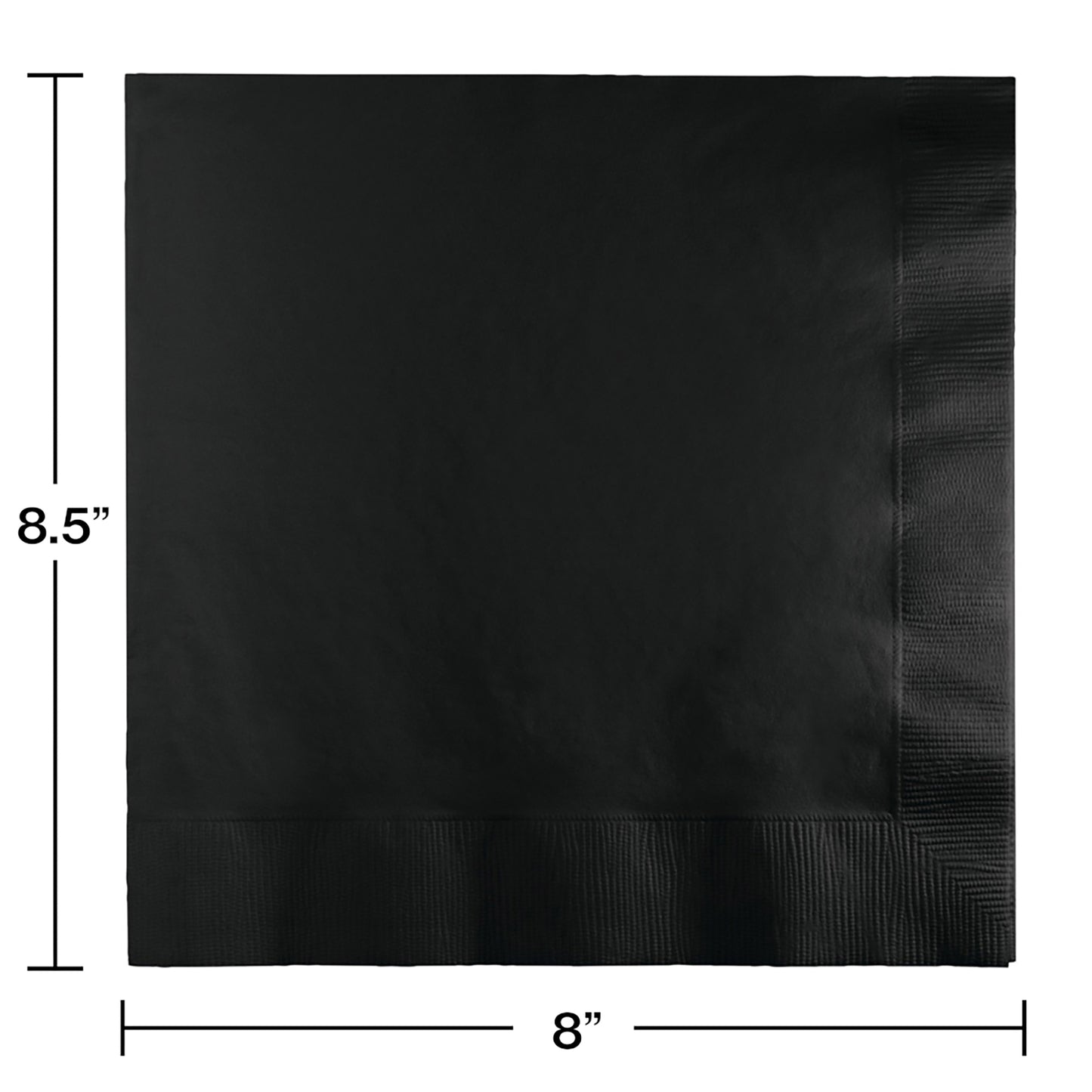 Black Velvet Dinner Napkins 3-Ply 250 ct