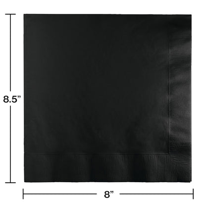 Black Velvet Dinner Napkins 3-Ply 250 ct