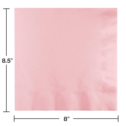 Classic Pink Dinner Napkins 3-Ply 250 ct