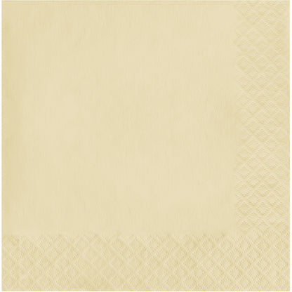Ivory pin embossed paper napkin