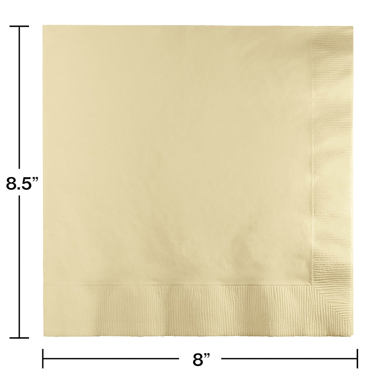 Ivory Dinner Napkins 3-Ply 250 ct
