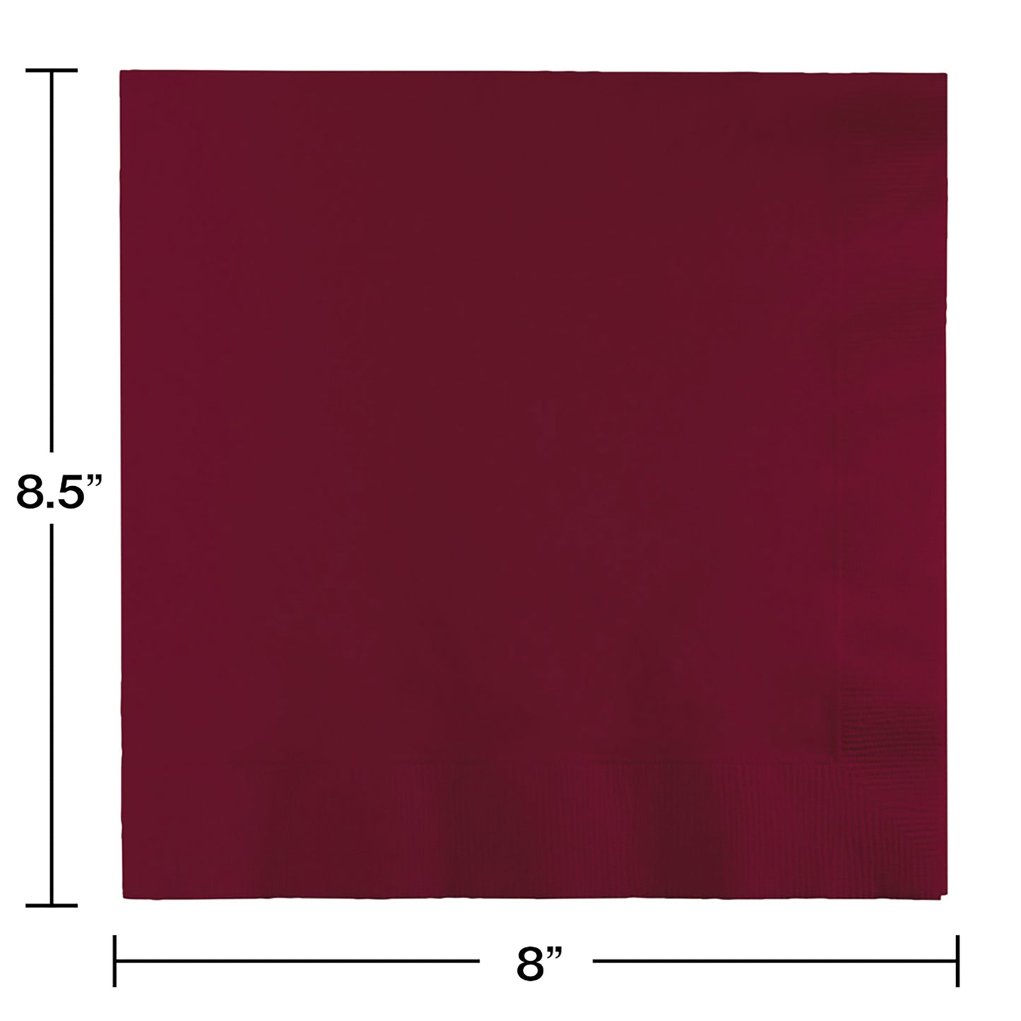 Burgundy Dinner Napkins 3-Ply 250 ct