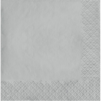 Shimmering Silver 2-Ply Luncheon Napkins 600 ct