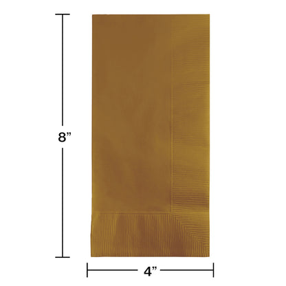 Glittering Gold 2-Ply Dinner Napkins 600 ct
