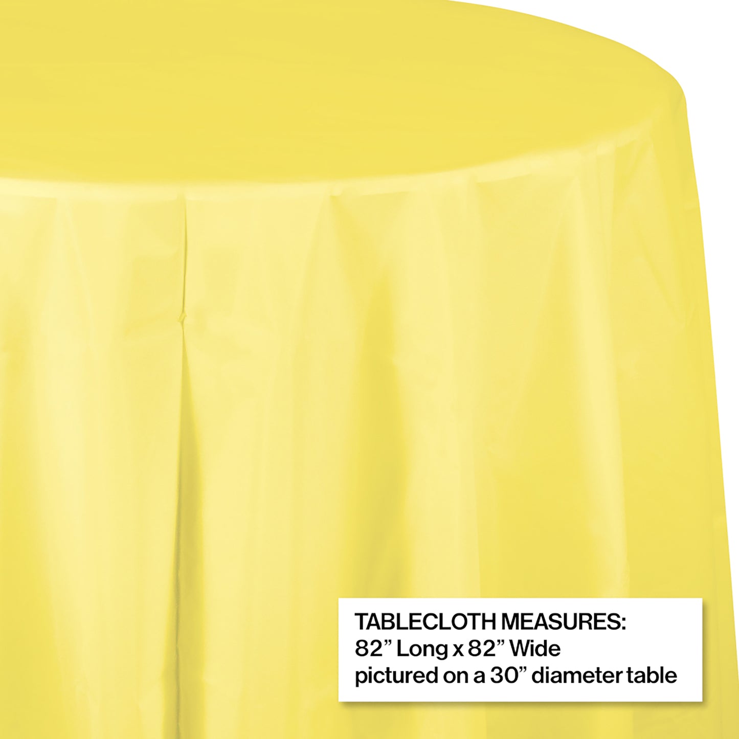 Mimosa Octy-Round Plastic Tablecloths 12 ct