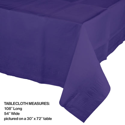 Purple Paper Tablecloths 6 ct