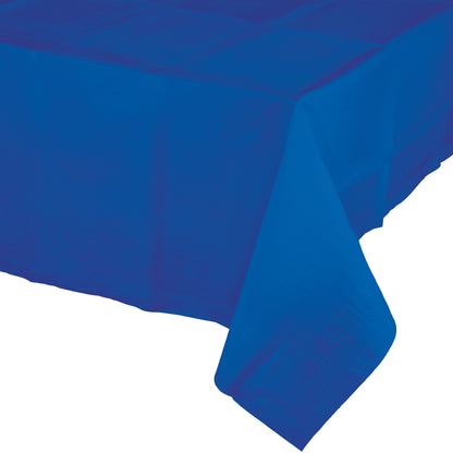 Cobalt Blue Paper Tablecloths 6 ct