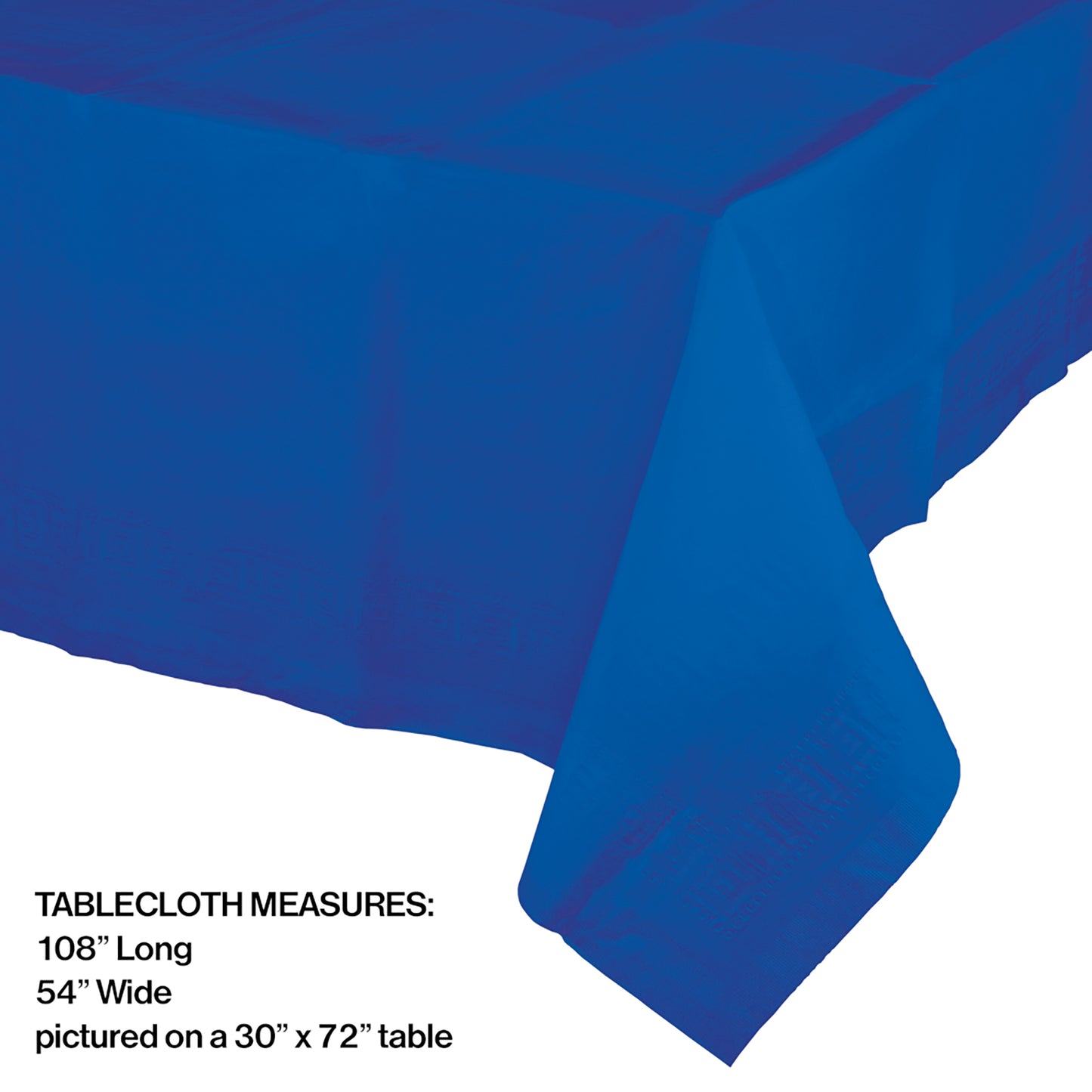 Cobalt Blue Paper Tablecloths 6 ct