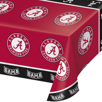 University of Alabama Plastic Tablecloths 12 ct