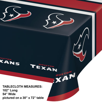 Houston Texans Tablecloths 12 ct