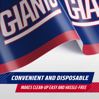 Officially Licensed New York Giants NFL Football Tablecloths 12 ct Bulk