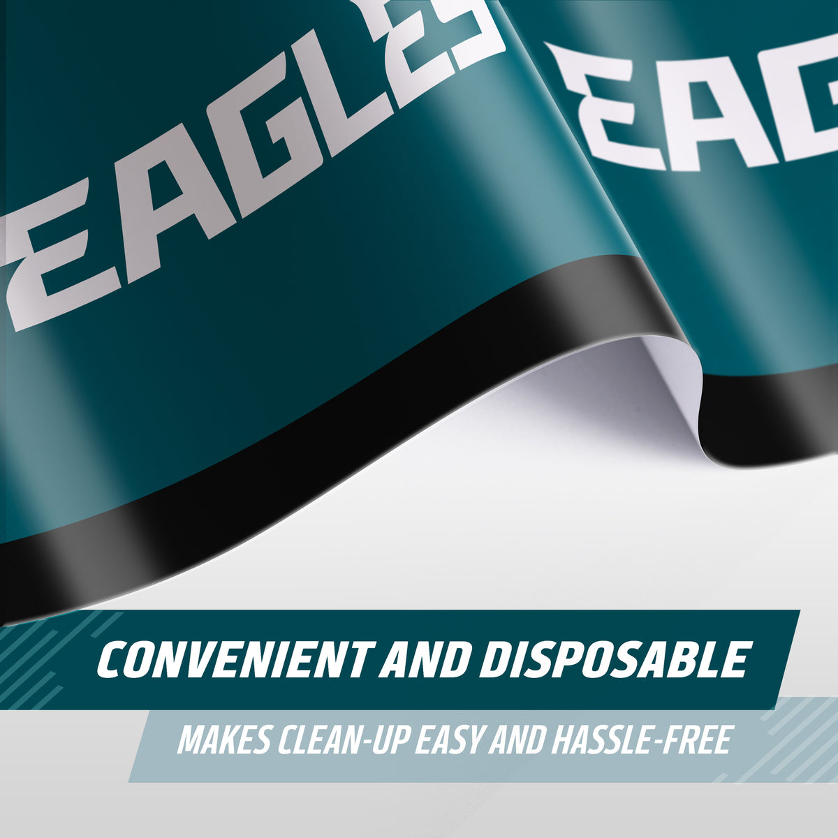 Officially Licensed Philadelphia Eagles NFL Football Tablecloths 12 ct Bulk
