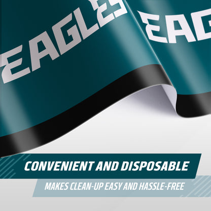 Officially Licensed Philadelphia Eagles NFL Football Tablecloths 12 ct Bulk