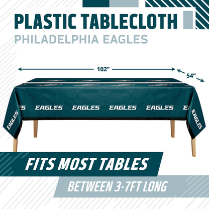 Officially Licensed Philadelphia Eagles NFL Football Tablecloths 12 ct Bulk