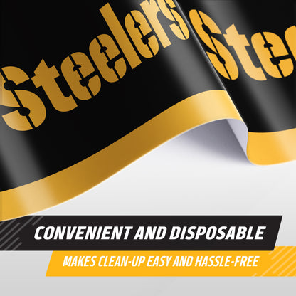 Officially Licensed Pittsburgh Steelers NFL Football Tablecloths 12 ct Bulk