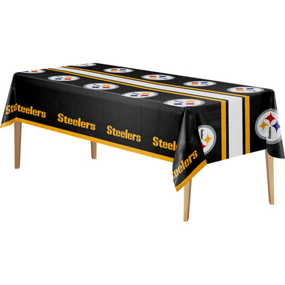 Officially Licensed Pittsburgh Steelers NFL Football Tablecloths 12 ct Bulk