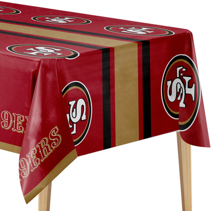 Officially Licensed San Francisco 49ers NFL Football Tablecloths 12 ct Bulk