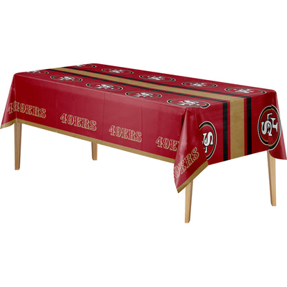 Officially Licensed San Francisco 49ers NFL Football Tablecloths 12 ct Bulk