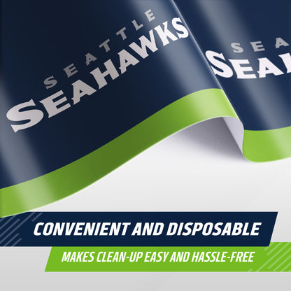 Officially Licensed Seattle Seahawks NFL Football Tablecloths 12 ct Bulk