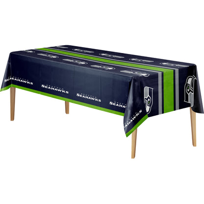 Officially Licensed Seattle Seahawks NFL Football Tablecloths 12 ct Bulk