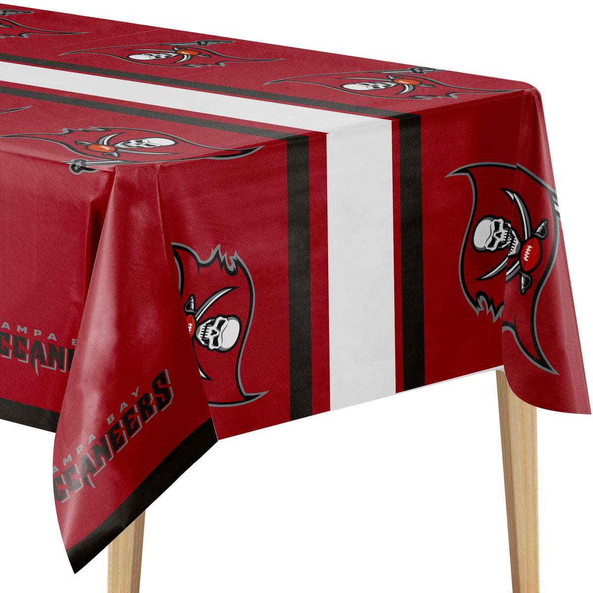 Officially Licensed Tampa Bay Buccaneers NFL Football Tablecloths 12 ct Bulk