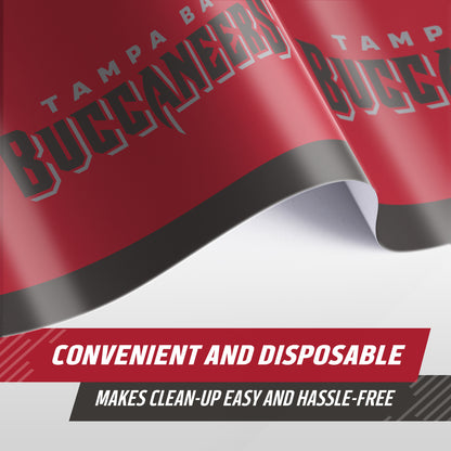 Officially Licensed Tampa Bay Buccaneers NFL Football Tablecloths 12 ct Bulk