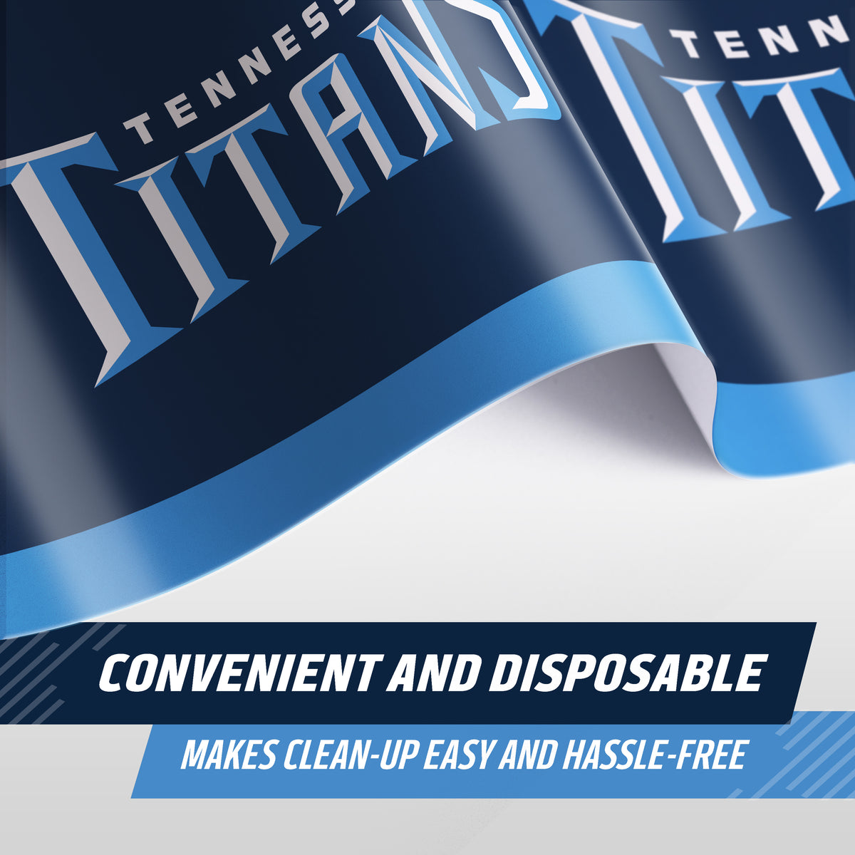 Officially Licensed Tennessee Titans NFL Football Tablecloths 12 ct Bulk