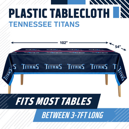 Officially Licensed Tennessee Titans NFL Football Tablecloths 12 ct Bulk