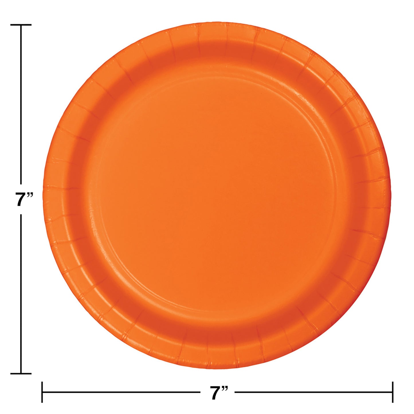 Value Friendly Sunkissed Orange Dessert Plates 96 ct