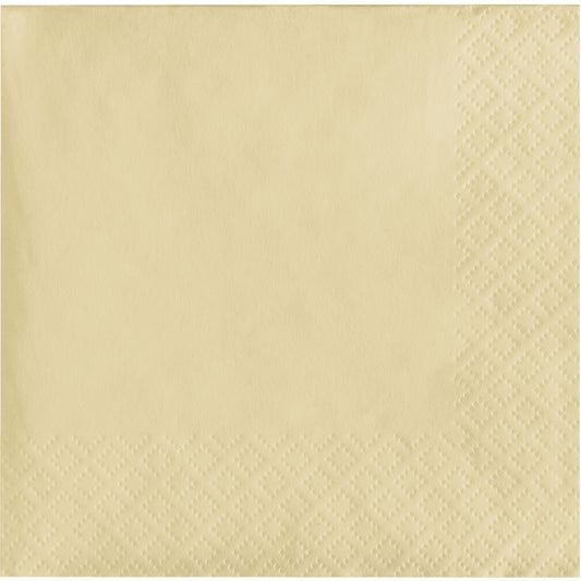 Ivory 2-Ply Beverage Napkins 600 ct