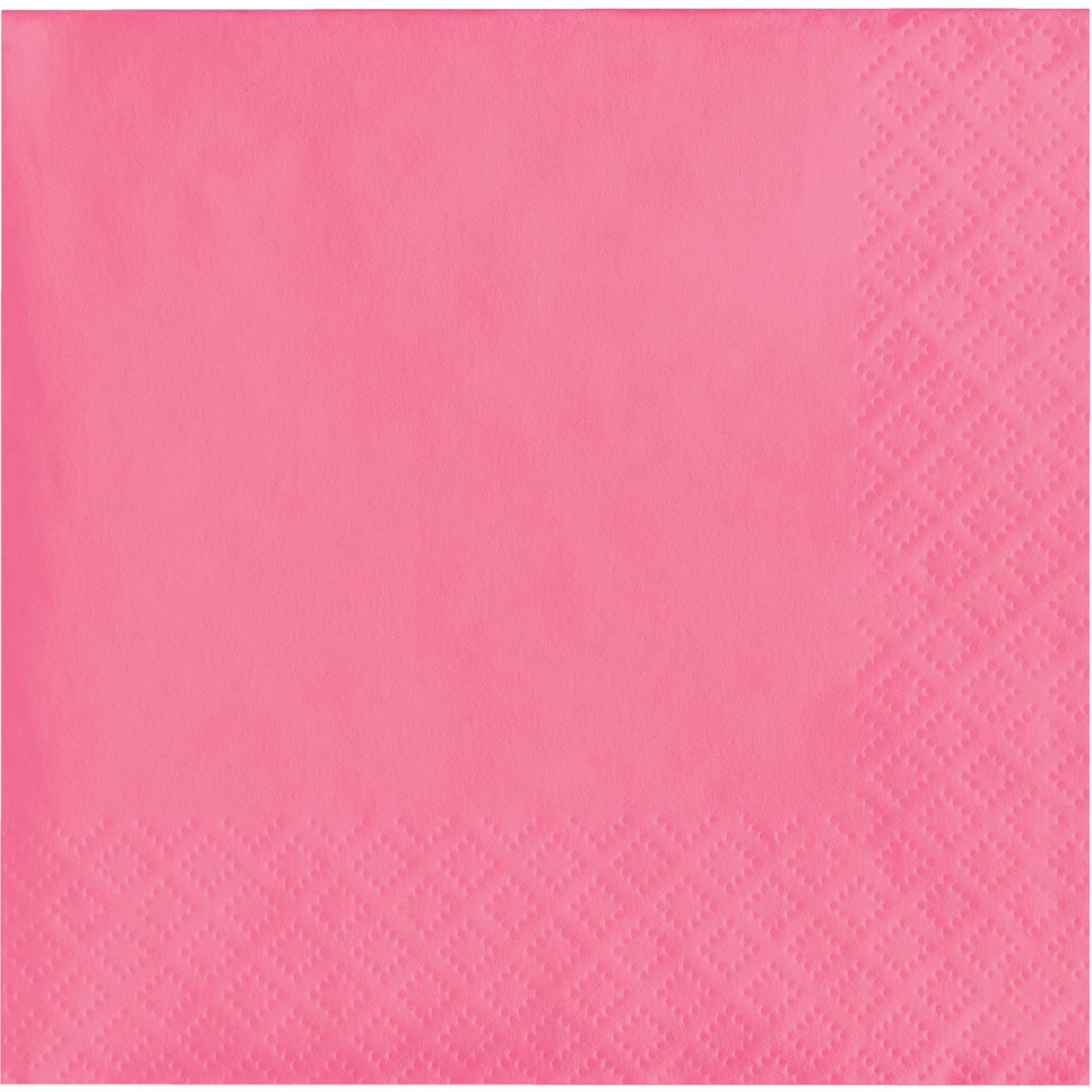 Candy Pink 2-Ply Beverage Napkins 600 ct