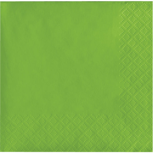 Fresh Lime 2-Ply Beverage Napkins 600 ct