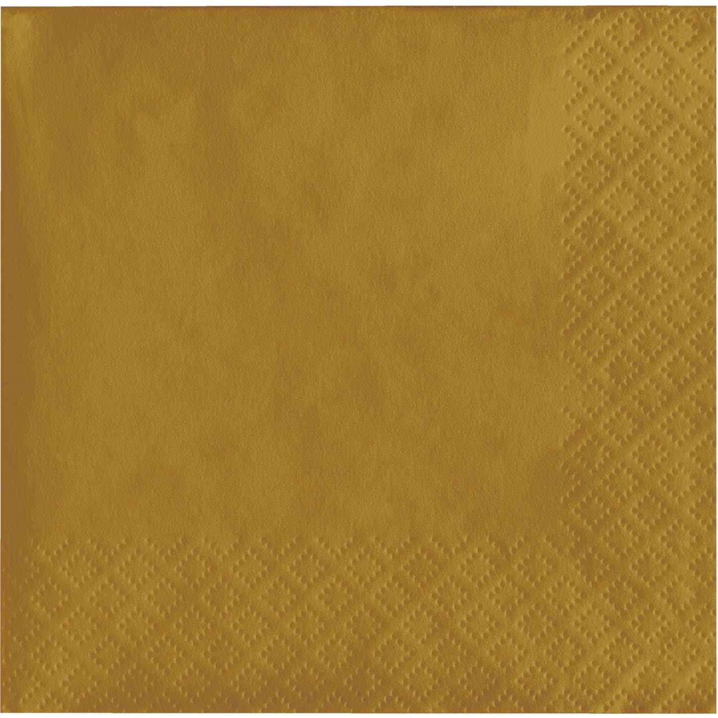 Glittering Gold 2-Ply Beverage Napkins 600 ct