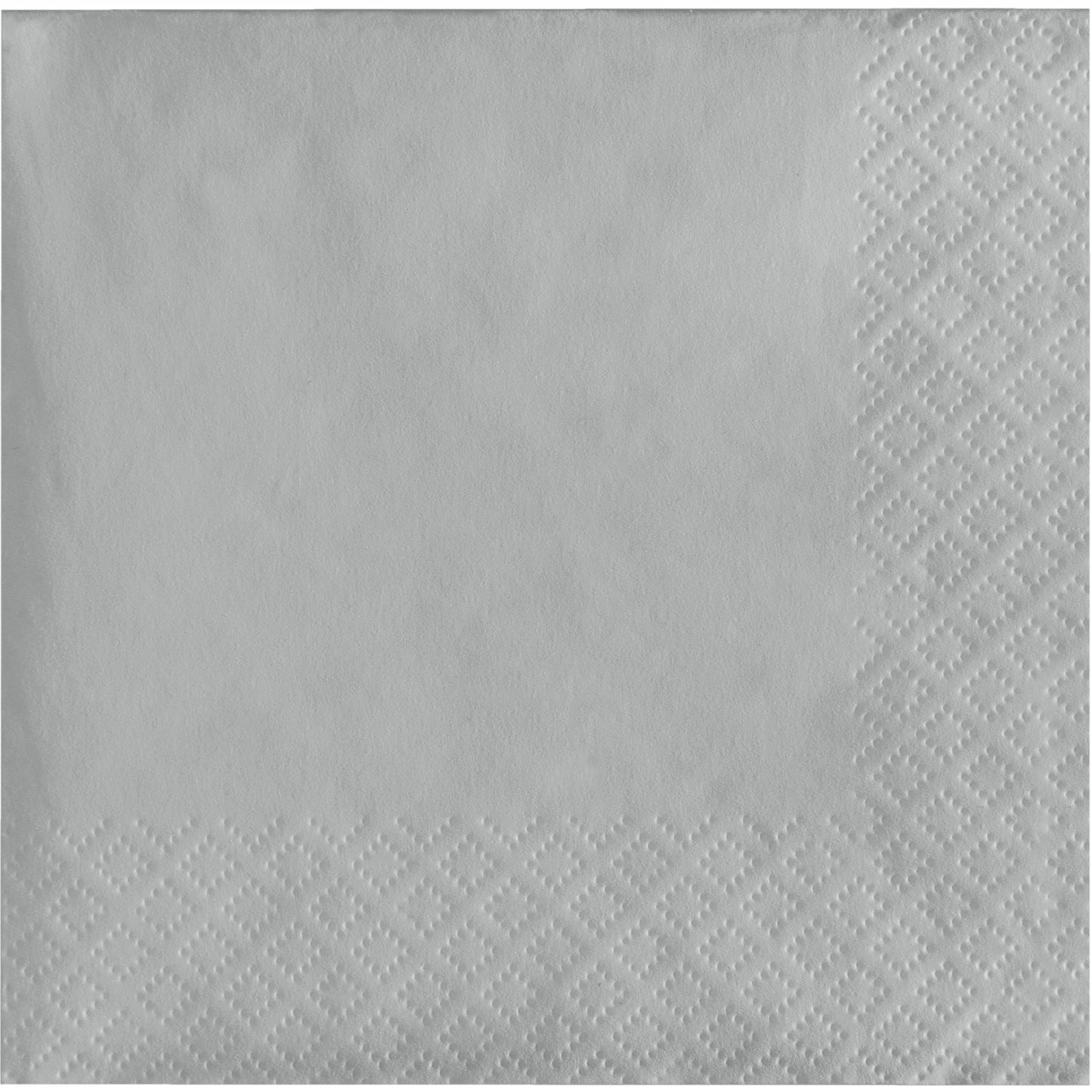 Shimmering Silver 2-Ply Beverage Napkins 1200 ct