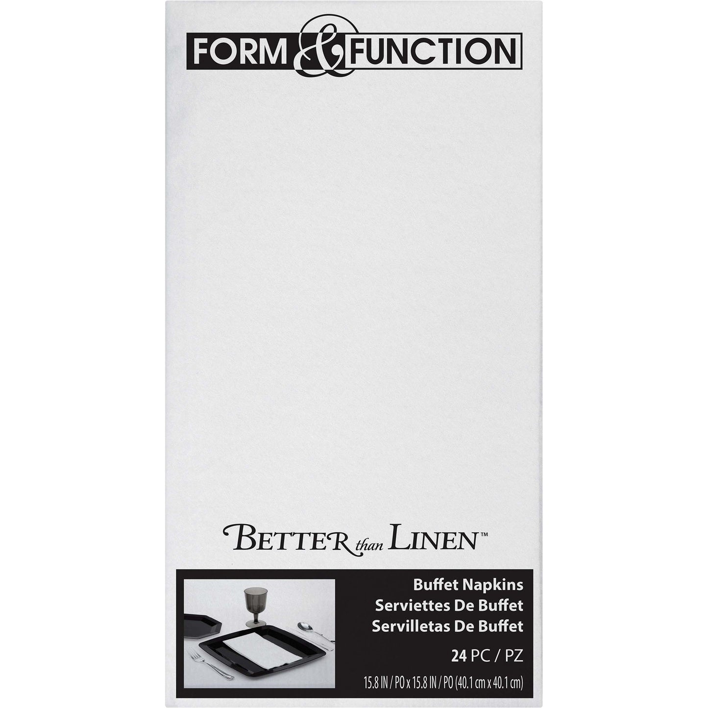 White Better than Linen Guest Towels 288 ct