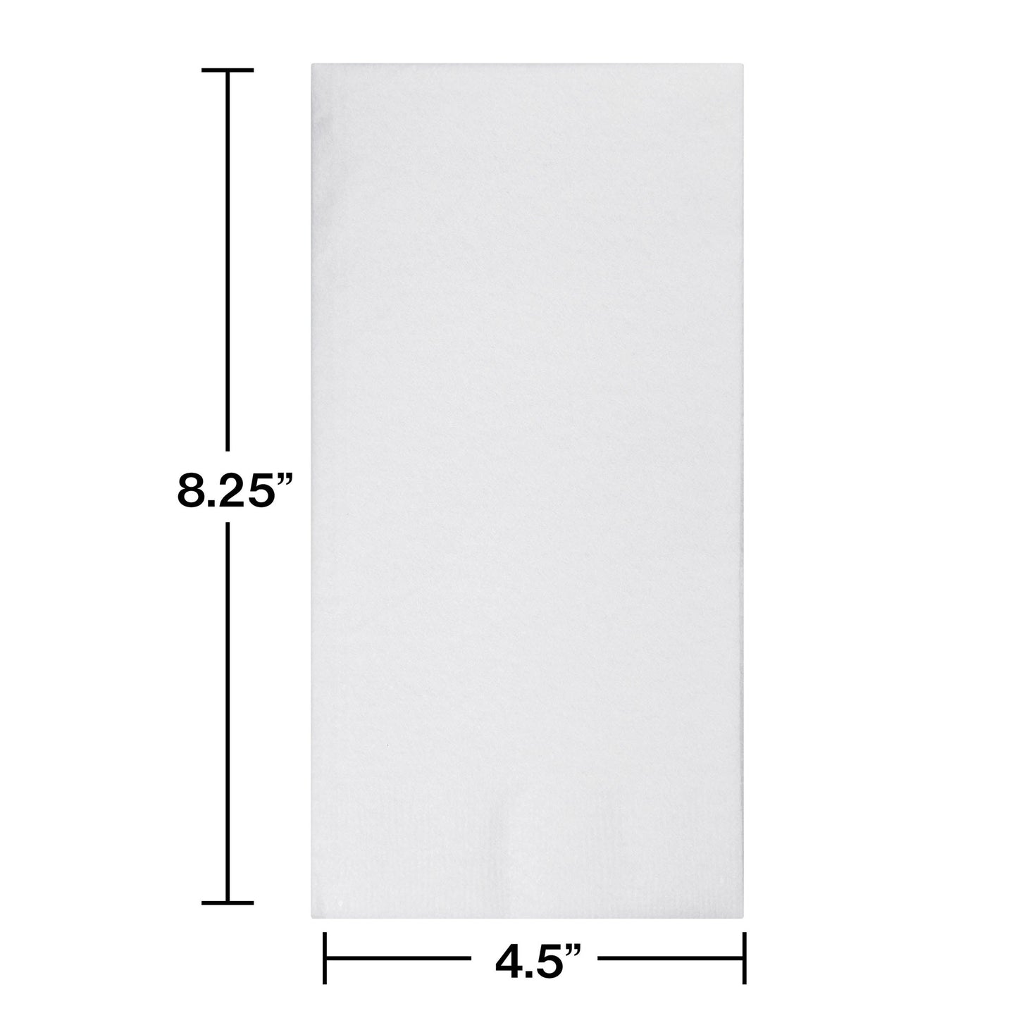 White Better than Linen Guest Towels 288 ct Size Dimensions