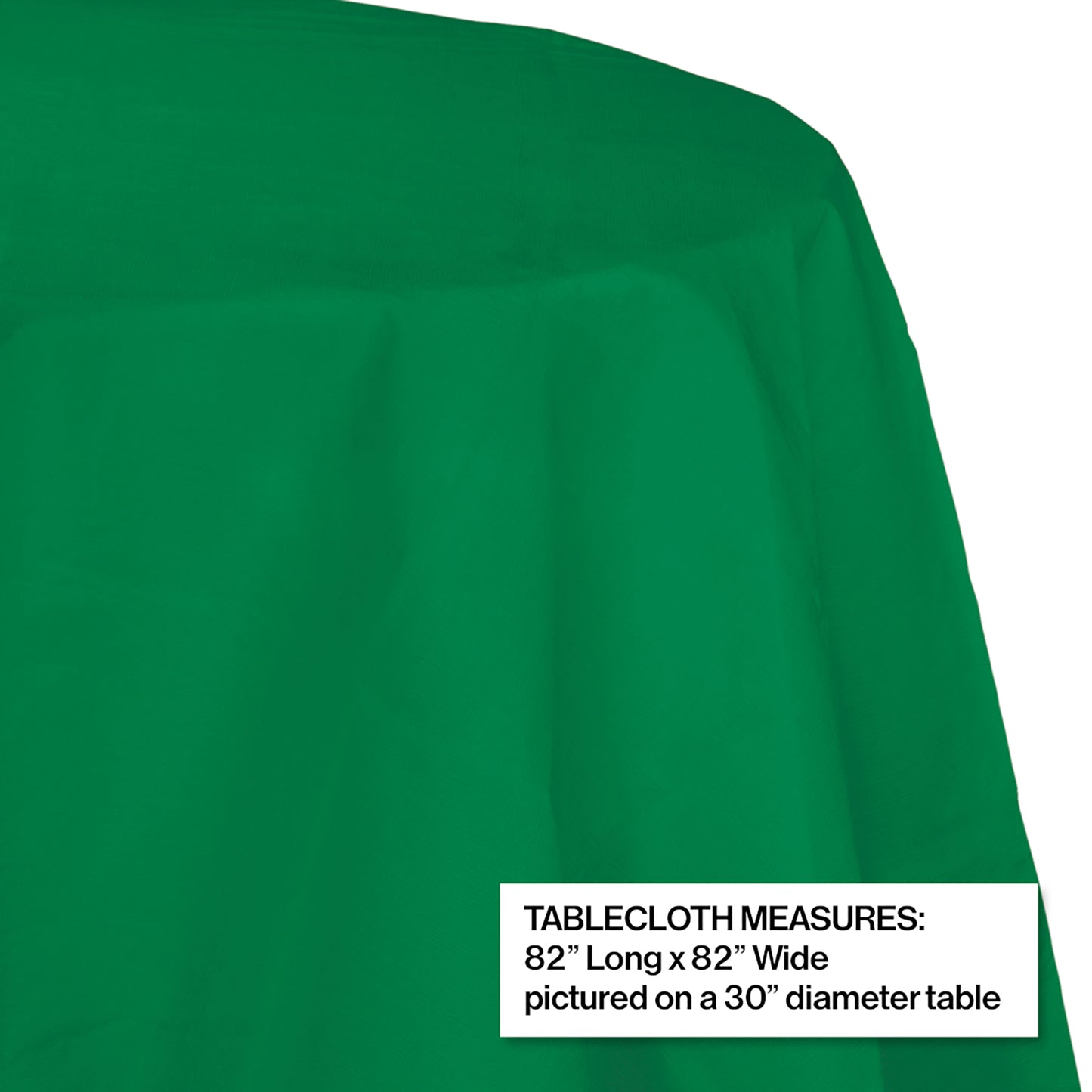 Emerald Green Octy-Round Paper Tablecloths 12 ct