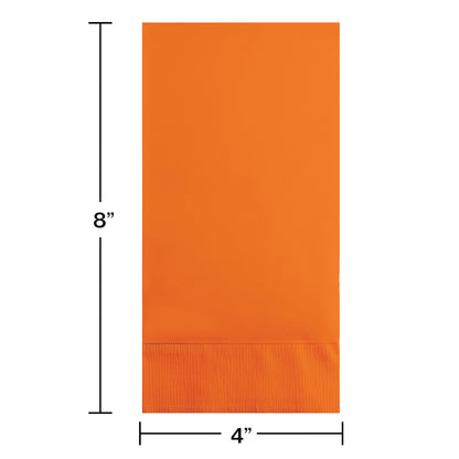 Sunkissed Orange 3-Ply Guest Towels 192 ct