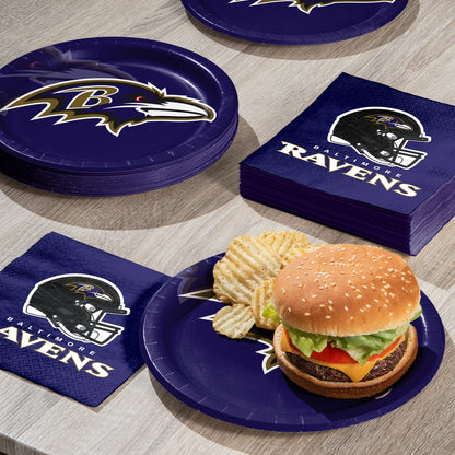 Baltimore Ravens Dinner Plates 96 ct
