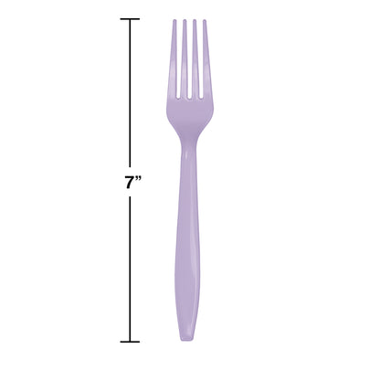 Luscious Lavender Plastic Forks 288 ct