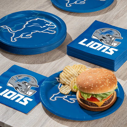 Detroit Lions Dinner Plates 96 ct