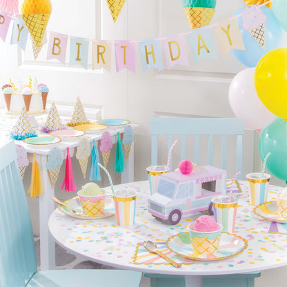 Ice Cream Party Treat Cups with Spoons 96 ct