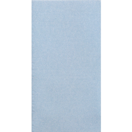 Light blue color dinner napkin on white background