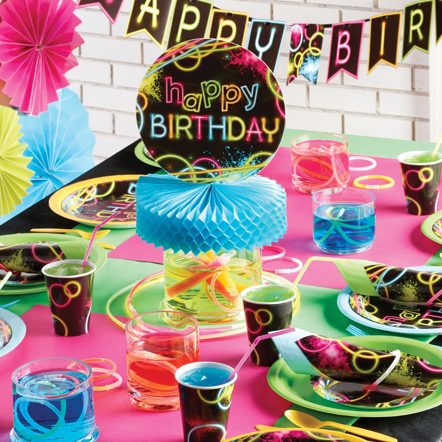 Glow Party Centerpieces 6 ct